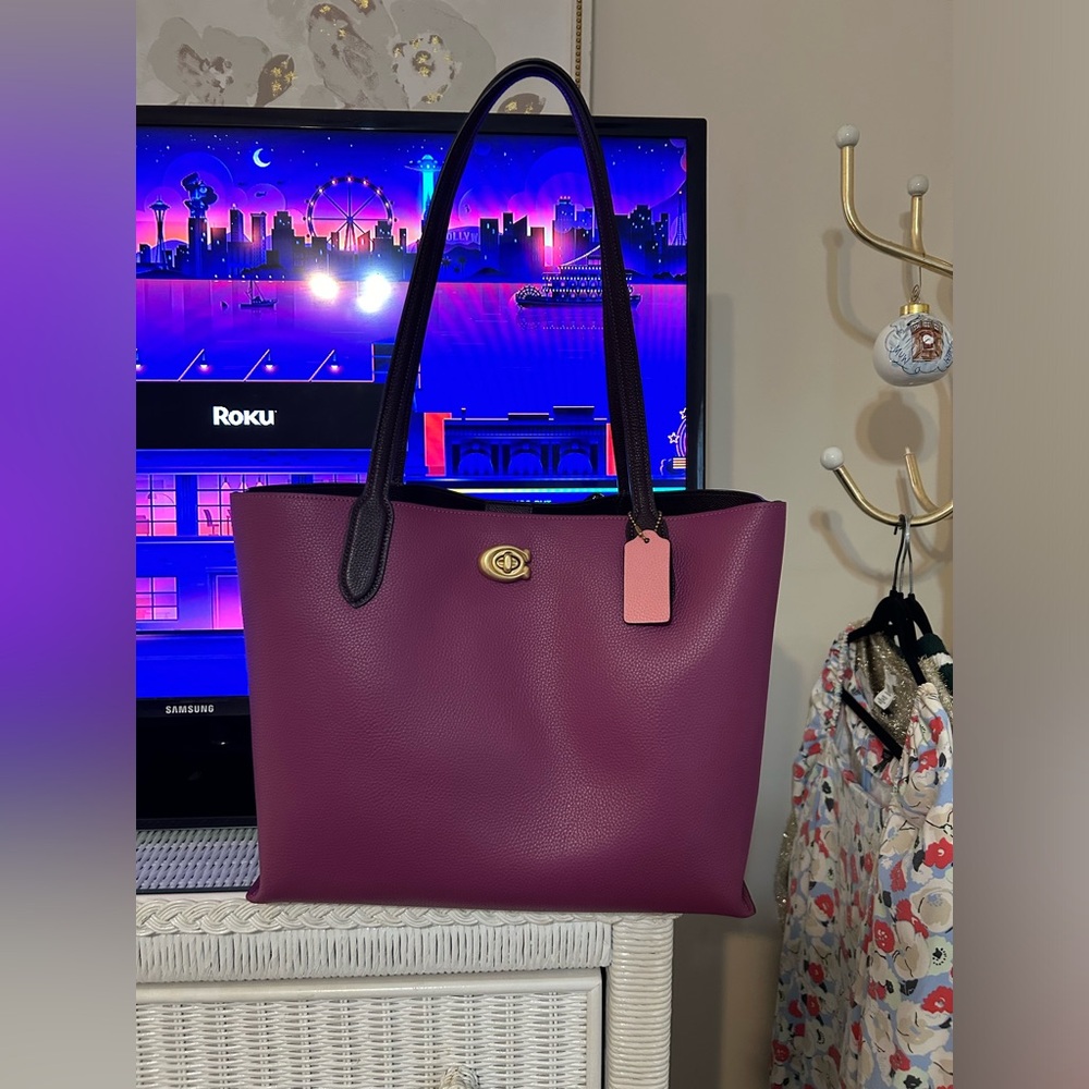 Coach Purple Willow Tote
